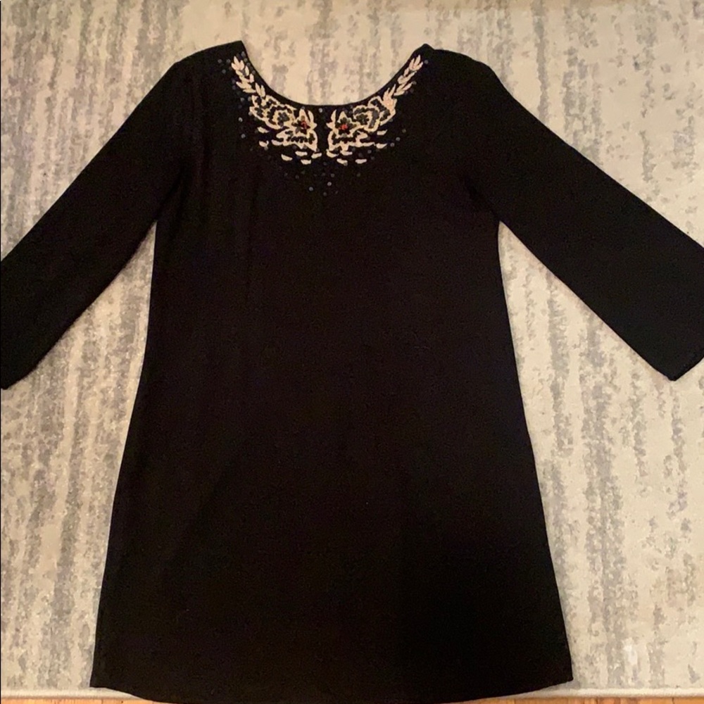 Zara Black Beaded Dress